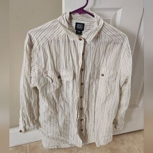 BDG Pinstripe Button Up Shirt